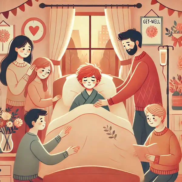 Caring Wishes for a Sick Child in the Family