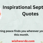 Inspirational September quotes