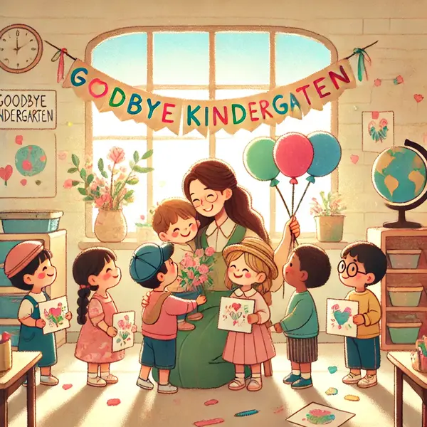 Heartfelt goodbye messages to kindergarten students