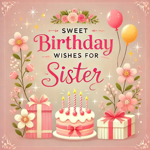 Sweet Birthday Wishes for Sister