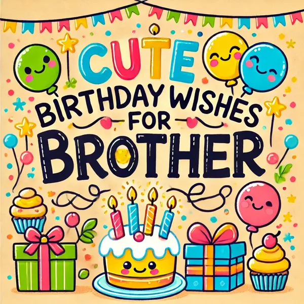 Cute Birthday Wishes for Brother