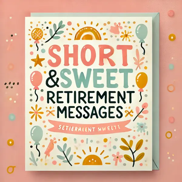 Short and Sweet Retirement Messages