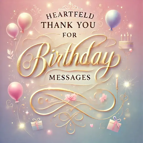 Heartfelt Thank You for Birthday Messages
