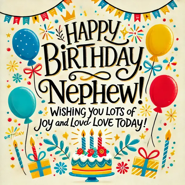 Sweet birthday messages for nephew