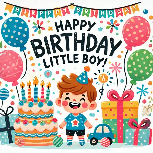 Cute Birthday Wishes for Little Boy