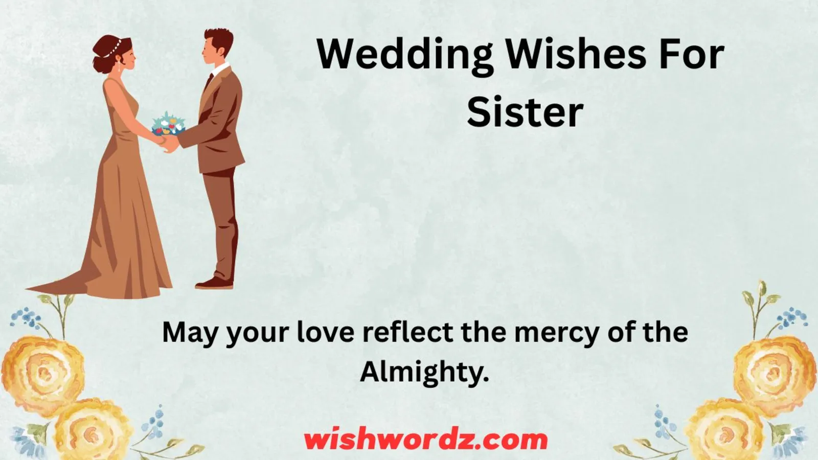 Wedding Wishes for Sister