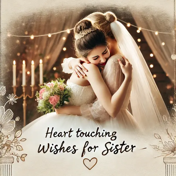 Heart Touching Wedding Wishes for Sister