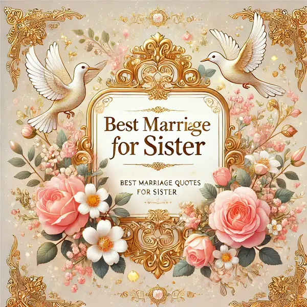 Best Marriage Quotes for Sister