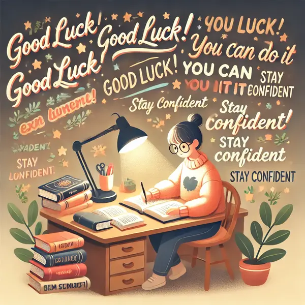Exam preparation wishes for students