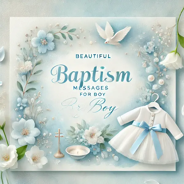 Beautiful Baptism Messages for Boy