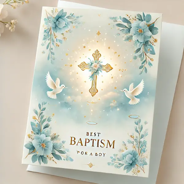 Best Baptism Card Wishes for Boy