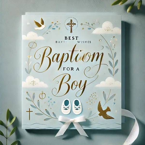 Sweet Christening Wishes for Baby Boy