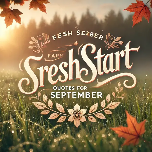 Fresh Start September Messages