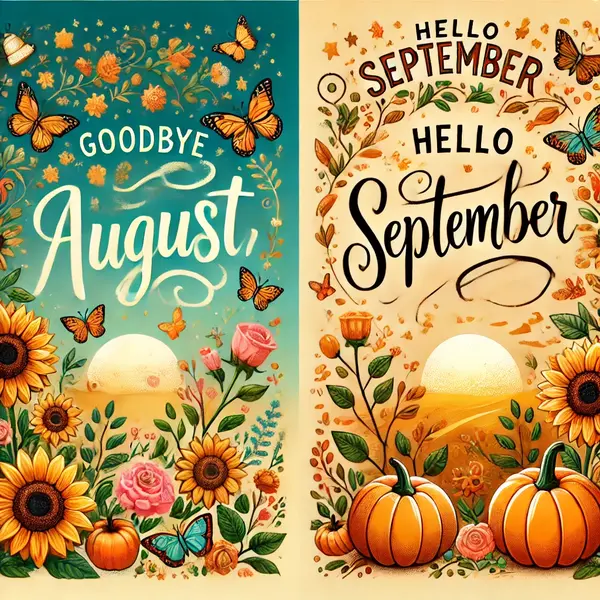 Goodbye August Hello September Quotes Joyful Wishes
