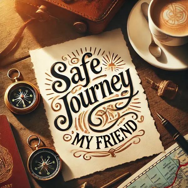 Inspiring Safe Journey Notes for Friend