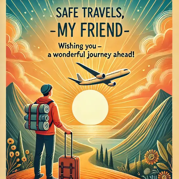 Motivational Safe Trip Wishes for Friend