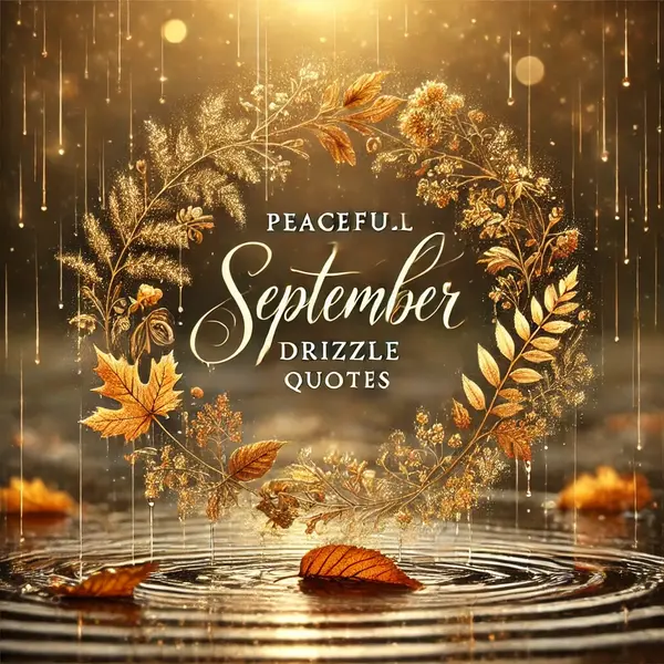Peaceful September Drizzle Quotes