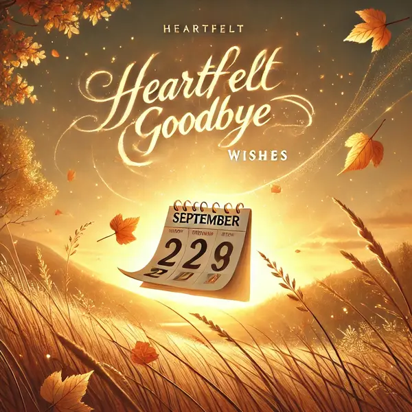 Heartfelt Goodbye September Wishes