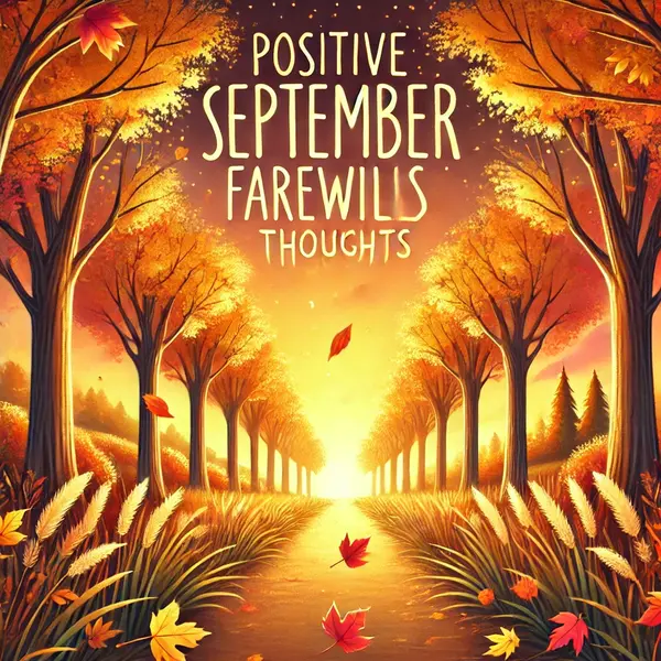 Positive September Farewell Thoughts