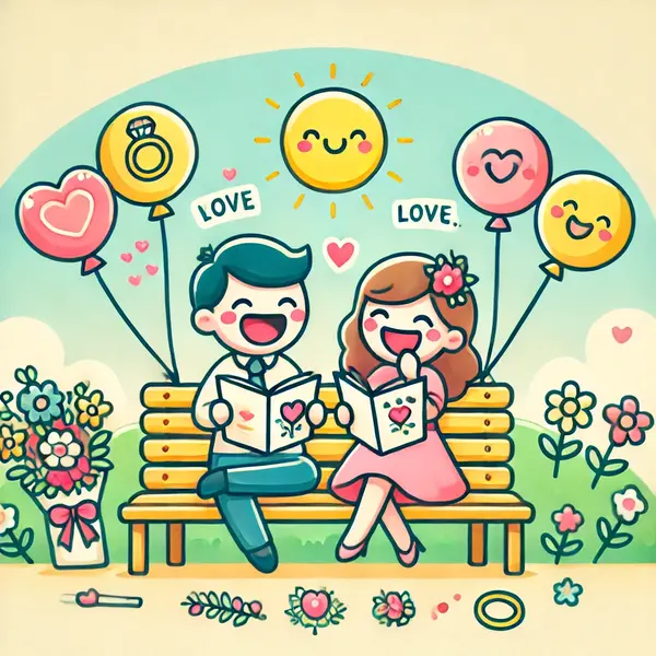 Lighthearted marriage messages.