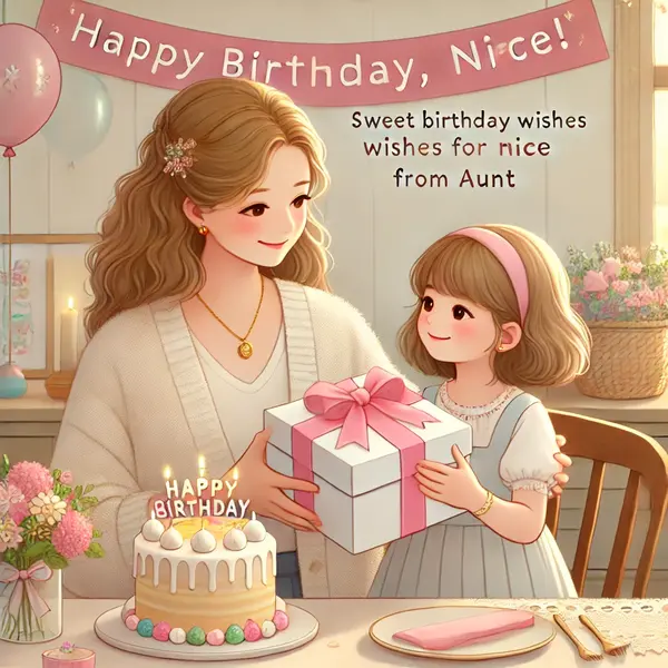 Sweet Birthday Wishes for Niece from Aunt