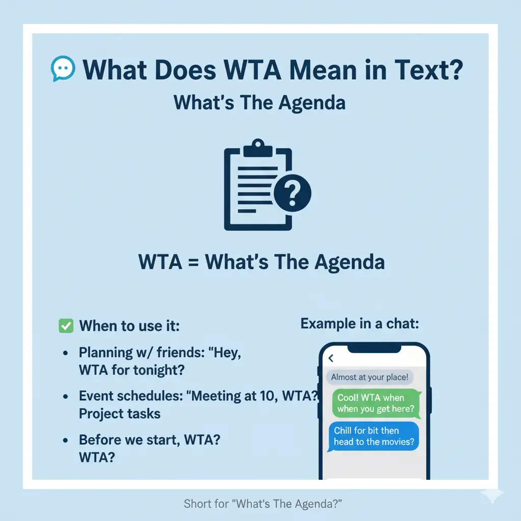  What Does WTA Mean in Text?
