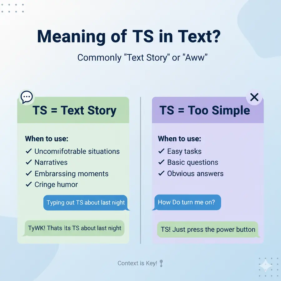 Meaning of TS in Text