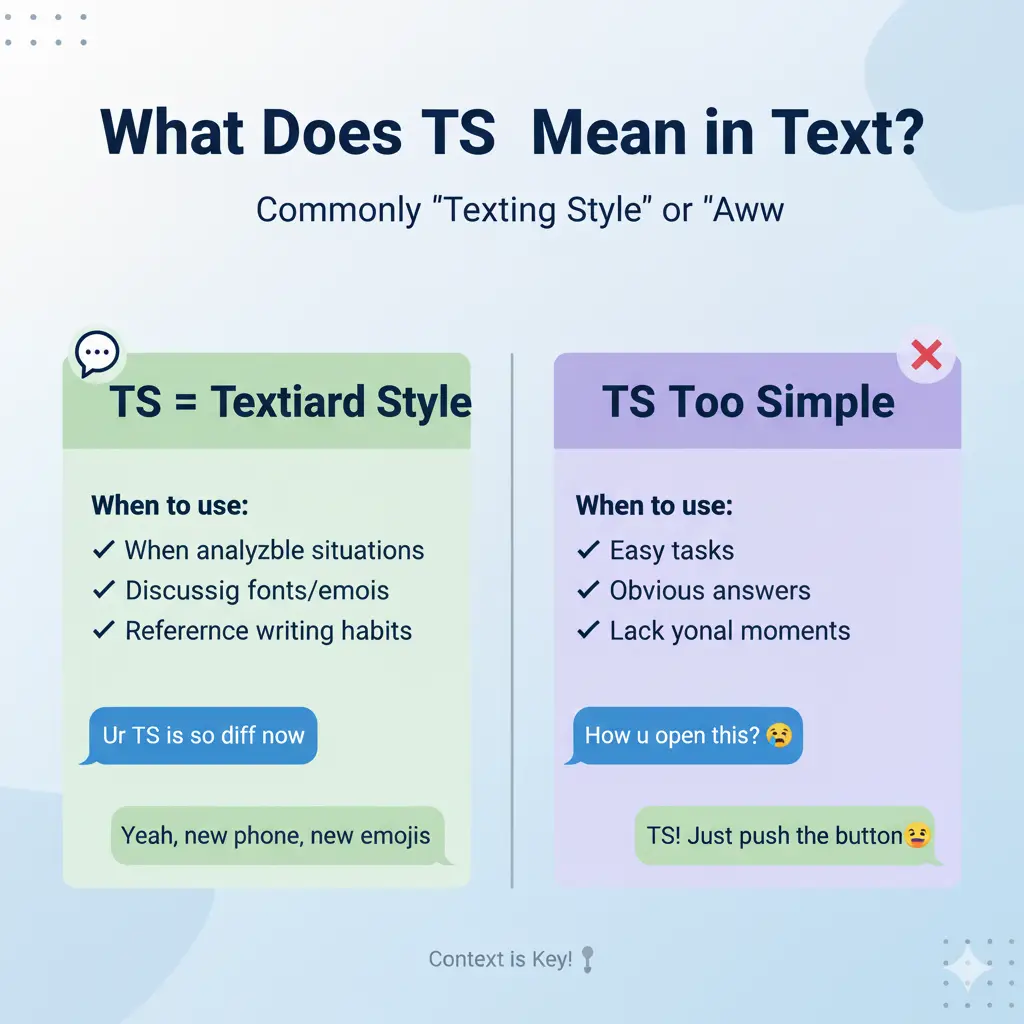 What Does TS Mean in Text?