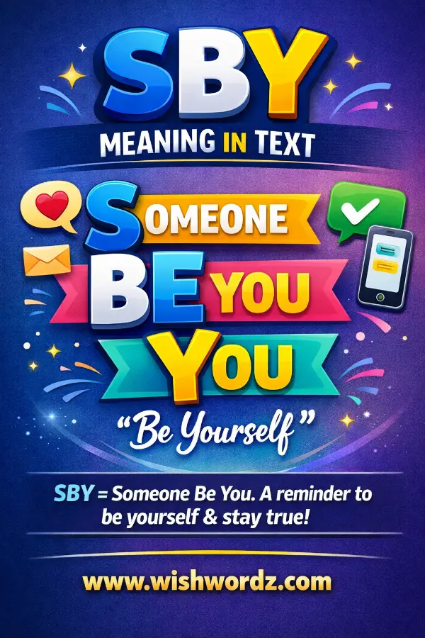 sby meaning in text