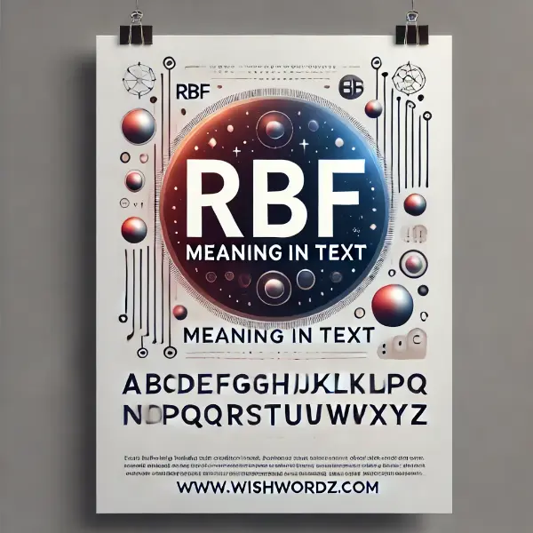 What Does RBF Mean in Text?