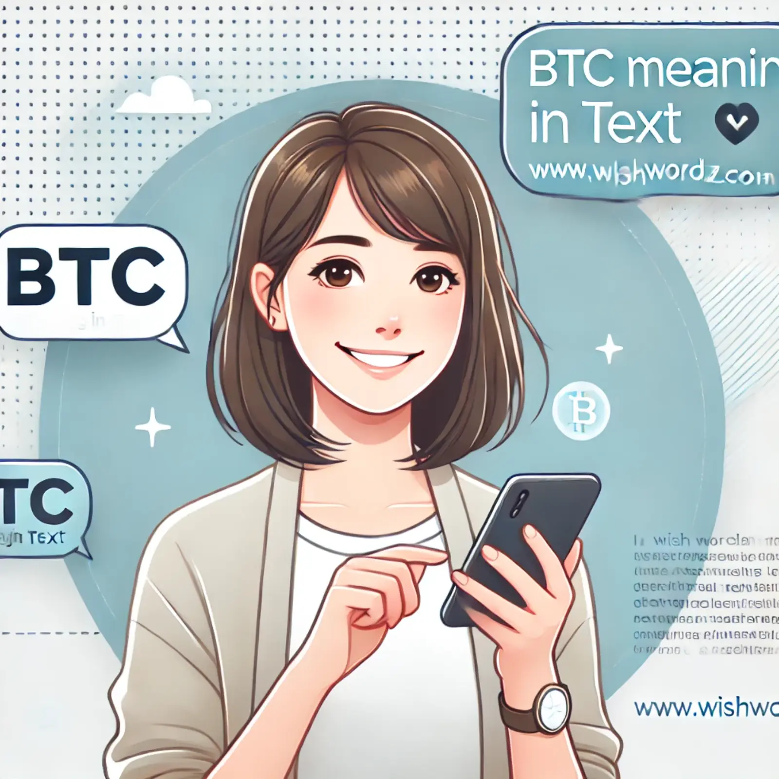 btc meaning in text from a girl
